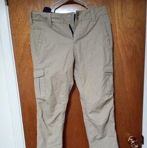 Aperture Women's Beige Straight Leg Cargo Pants